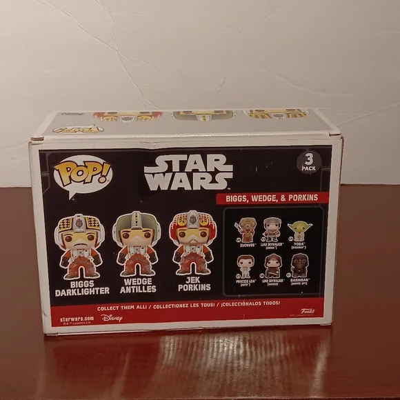 Star Wars Biggs, Wedge, & Porkins 3 Pack Funko Pop NWT